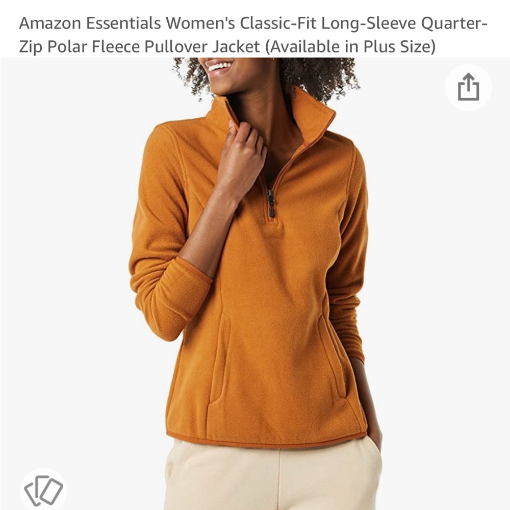 Amazon Essentials 1/4 zip with pockets. Size XXL. NWT